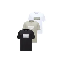 JACK & JONES Majica JCOFUSION pastelno zelena/črna/bela