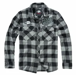Moška srajca Ozzy Osbourne - Check - BRANDIT - 61040-black_charcoal_ch