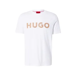 HUGO Majica Dulivio kamela/bela