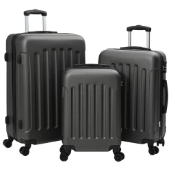 Kofer 3 pcs Tamno siva 50 x 31 x 78 cm ABS plastika