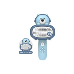 MS MOBILE 11252 Meda Dečiji Bluetooth zvučnik sa karaoke mikrofonom plavi