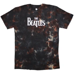 The Beatles Majica Drop T Logo Unisex Brown M