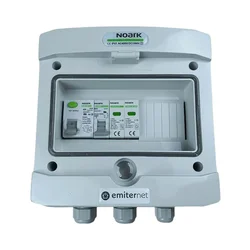 AC switchgear // IP65, SPD AC Noark type 2, off overcurrent 20A 1-F, RCD type A 40A/300mA