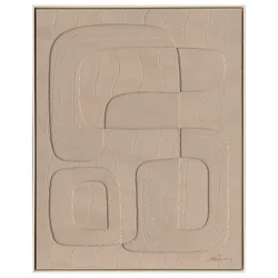 Homestar Slika z okvirjem 80x100 cm svetlo rjava