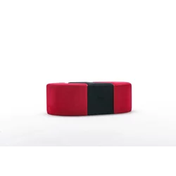 ATELIER DEL SOFA Tabure Alya Puf Red Black