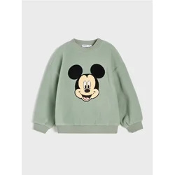 Sinsay - Duks od flisa sa prišivkom Mickey Mouse - tamno zelena
