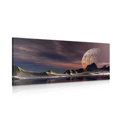 Slika futuristični planet - 80x40