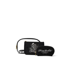 Juicy Couture Kozmetična torbica TAYLOR črna/transparentna/bela