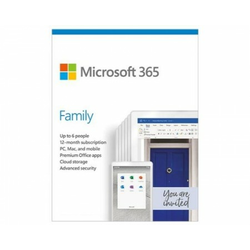 MICROSOFT Office 365 Family 32bit 64bit 6GQ-01561