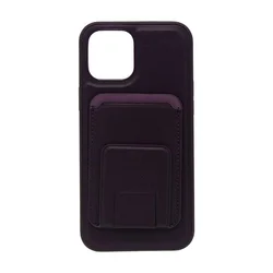 Maska za telefon LEATHER MAGSAFE WALLET za Iphone 12 Pro Max, Ljubičasta
