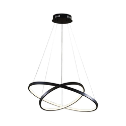 LED luster na sajli LEA LED/35W/230V 4000K O 60 cm crni