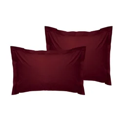 De Maroon Maroon Oxford Saten Jastučići (Set od 2 komada)