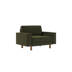 ATELIER DEL SOFA 1-Seat Sofa - fotelja Sparrow Loveseat Oil Green Walnut