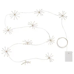 STRALA LED rasvetni lanac, prskalica/na baterije, 2.2 m