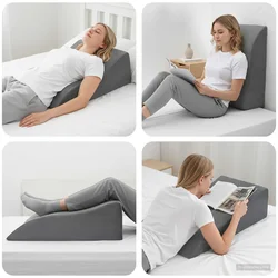 Jastučić za noge Siva 68 x 40 x 18 cm PU pjena