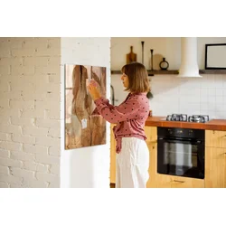 tulup.si Steklena magnetna tabla Naravni les 60x90 cm
