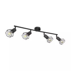 ESTO Xara 4xE14 black spot lampa