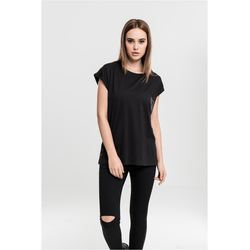 Urban Classics Curvy Majica Extended Shoulder, črna