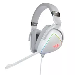 ASUS Gejmerske slušalice ROG DELTA WHITE EDITION (Bele) 90YH02HW-B2UA00  USB Type-C + USB adapter, Stereo, 20Hz - 40KHz, 127dB