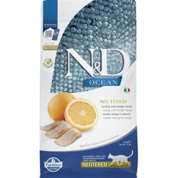 N&D Suva hrana za odrasle mačke, Haringa i pomorandža, 1.5kg