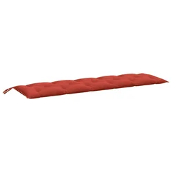 Jastuci za vrtnu klupu prošarano crvena 180x50x7 cm tkanina