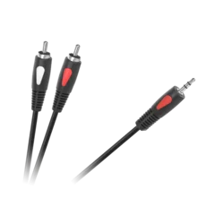 shumee Kabelski vtič 3,5 - 2RCA 1,0 m Cabletech Eco-Line