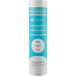 Silhouette Glossy Permanent Vinyl - 22,9 cm x 3 m - White