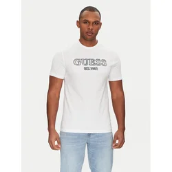 Guess Majica M5GI07 I3Z14 Bela Slim Fit