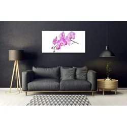 tulup.si Slika na steklu Orhideja orhideje 125x50 cm 4 obešalnika