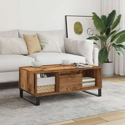 Stolić za kavu boja staro drvo 90x50x36,5 cm konstruirano drvo