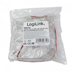 LogiLink Ventilator 120x120x25 mm, 4x LED, plava