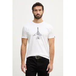 Bombažna kratka majica Alpha Industries Air Force Sketch