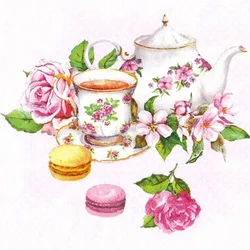 Serviete za decoupage It s Five o Clock - 1 kos