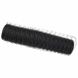 Vidaxl Šesterokotna ograja Siva 0,6 x 100 m PVC