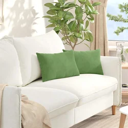 Jastučići za sofu 2 pcs Svijetlo zelena 50 x 30 cm