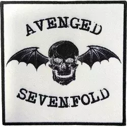 Avenged Sevenfold Classic Deathbat Negative Našitek za šivanje