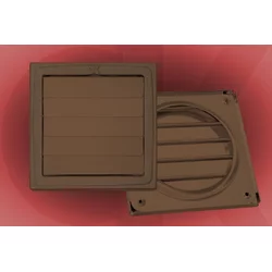 Gravitaciona ventilaciona rešetka cun 150x150mm bela plastificirana-hv lim ( 8656 )