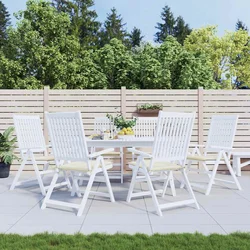 Jastuci za vrtne stolice 6 kom krem 50x50x2 cm tkanina Oxford