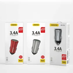 Auto punjač 2x USB 3.4A Kućište od aluminijske legure