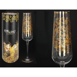 Carmani, kozarec za šampanjec 220 ml - gustav klimt/Drevo