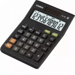 Casio Stolni kalkulator Casio MS-20B Crna Zaslon (broj mjesta): 12 solarno napajanje, baterijski pogon (Š x V x d) 103 x 29 x 147 mm