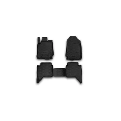 Novline Tipske gumene patosnice Ford Ranger sa četvoro vrata (2011-2020), 4 komada, Crne