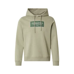 JACK & JONES Majica JORGREENE kaki/jelka/bela