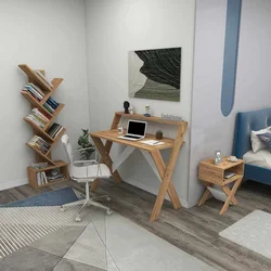 Hanah Home set nameštaja za radnu sobu X, atlantski bor