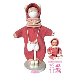 Llorens M844-001 oblačila za dojenčkovo punčko NEW BORN velikosti 43-45 cm