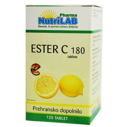 NUTRILAB Ester-C 180 mg, 120 tablet