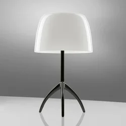 LUMIERE PICCOLA E14 CROMO STOLNA LAMPA NERO/BIANCO FOSCARINI