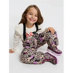 Sinsay - Postavljene čizme za sneg sa leopard dezenom i uloškom sa vunom Minnie Mouse - šareno