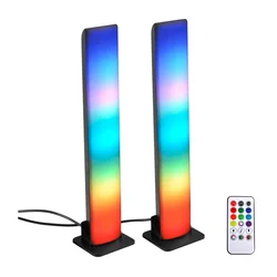 Komplet 2x LED RGB prigušiva stona lampa LED/5W/5V + daljinski upravljač