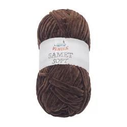 Preja SAMET - 100 g / 100 m - rjava